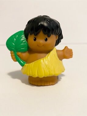Little People Cave Man Cavemen Dinoland Dinosaur Holding Leaf Vintage Toy 4/$20
